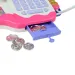 Happy Shopping: Weiß-rosa Registrierkasse mit Sound und Zubehör 20x12cm