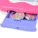 Happy Shopping: Weiß-rosa Registrierkasse mit Sound und Zubehör 20x12cm