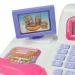 Happy Shopping: Weiß-rosa Registrierkasse mit Sound und Zubehör 20x12cm