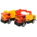 Heavy Duty: Bau-Spielset mit Schwungrad-Autos und Zubehör