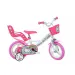 Hello Kitty rosa-weiße Kinderfahrrad in Größe 12 - Dino Bikes Fahrrad