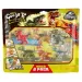 Heroes of Goo Jit Zu Minis: Jurassic World 6er-Pack Dinosaurier Mini-Figuren-Set