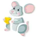 Holz-Puzzle mit Mausmotiv für Babys, 5-teilig - Woodyland