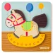 Holz-Schaukelpferd Baby-Puzzle 5-teilig - Woodyland