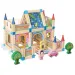 Holz farbenfrohes Villa-Spielset mit Zubehör