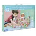 Holzfarbenprächtiges Schloss-Spielset mit Zubehör