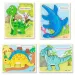 Holzpuzzle mit Dinosaurierformen in verschiedenen Varianten