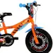 Hot Wheels 14" Kinderfahrrad mit Flaschenhalter und Stützrädern in orange-schwarz – Dino Bikes Fahrrad