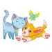 Hund und Katze riesiges Bodenpuzzle 12-teilig
