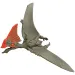 Jurassic World: Wiedergeburt Strike Attack Tapejara angreifende Dinosaurier-Figur – Mattel