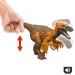 Jurassic World: Wiedergeburt Wild Roar Utahraptor Angriffs-Dinosaurier-Figur – Mattel