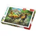 Kämpfende Tyrannosaurier 160-teiliges Puzzle - Trefl