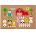 Korktafel mit Tierfiguren Spielset - Woodyland