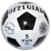 Kunstleder-Fußball in Schwarz-Weiß, 23 cm