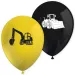 Latexballons mit Baufahrzeug-Muster, 8er-Set