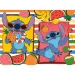 Lilo und Stitch fruchtiges Abenteuer 2-in-1 Eco Mini Puzzle mit 48 Teilen und Ausmalbild 35x25 cm – Lisciani