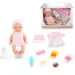 Little Darling Baby mit Geräuschen und 8 Zubehörteilen, 30 cm