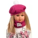 Llorens: 40 cm große Carla Puppe mit rosa Mütze und modischer Handtasche