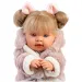 Llorens: Alexandra 42 cm große Puppe mit Geräusch in einem pelzigen Mantel
