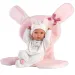 Llorens: Bimba 35 cm große Puppe mit rosa Hasenschlafsack