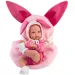 Llorens: Bimba Neugeborenes mit rosa Hasentrage, 35 cm