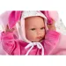 Llorens: Bimba Neugeborenes mit rosa Hasentrage, 35 cm