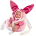 Llorens: Bimba Neugeborenes mit rosa Hasentrage, 35 cm