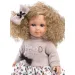 Llorens: Elena Puppe in einem Tüllkleid mit Blumen, lockigem blondem Haar, 35 cm