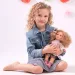 Llorens: Elena Puppe in einem Tüllkleid mit Blumen, lockigem blondem Haar, 35 cm