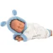 Llorens: Junge Baby Puppe im weichen Pyjama mit Storchmuster, 31 cm