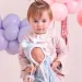 Llorens: Junge Babypuppe mit geschlossenen Augen in Kapuzenpyjama 31cm