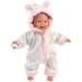 Llorens: Mädchen-Baby-Puppe in weichem Storchmuster-Schlafanzug 31cm