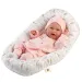 Llorens: Mimi 42 cm große lächelnde Puppe mit Schnuller und Babynest
