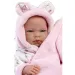 Llorens: Nica 40cm Neugeborenes Mädchen Puppe mit rosa Wickelauflage, Schnuller und 4 verschiedenen Kleidungsstücken