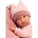 Llorens: Nica neugeborenes Mädchenpuppe in rosa Kleidung mit Kissen 38cm