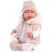 Llorens: Tina 44cm Neugeborenenpuppe in rosa Kapuzenweste