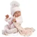 Llorens: Tina Neugeborenes Baby im rosa Set mit Babydecke und Schnuller 43cm
