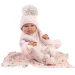 Llorens: Tina Neugeborenes Baby im rosa Set mit Babydecke und Schnuller 43cm