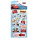 Luna: Cars 3D-Puffi-Sticker-Set auf einem 10x22 cm Bogen