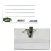 Luna: Kunststoff-Namensschild mit Clip 90x55mm
