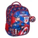 Luna: Muss Team Captain America abgerundeter 3-Fächer-Rucksack 32x18x43 cm