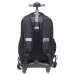 Luna: Must Team Fekete 3-fächeriger Schulrucksack mit Rollen, Rucksack 31x24x45cm