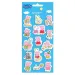Luna: Peppa Wutz 3D-Puffystickerset auf einem 10x22 cm Bogen
