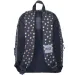 Luna: Schwarzer-goldener Rucksack mit Herzchen, 1 Fach, 32x17x42 cm