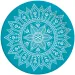 Mandala blau-weißer Pappteller 8er-Set 23 cm