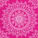 Mandala fuchsia-weiße Papierserviettenset – 2-lagig, 33x33 cm, 20 Stück