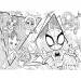 Marvel Spidey 2-in-1 Maxi 35-teiliges Puzzle und Malset 70x50cm – Lisciani