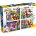 Marvel Spidey 2-in-1 Maxi 4x48-teiliges Puzzle und Malbuch 35x25cm - Lisciani
