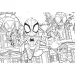 Marvel Spidey und sein Team 2-in-1 Puzzle und Malset, 24-teilig, 50x35 cm – Lisciani