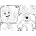 Mascha und der Bär 2-in-1 Maxi-Puzzle mit 24 Teilen und Malbuch 70x50cm – Lisciani